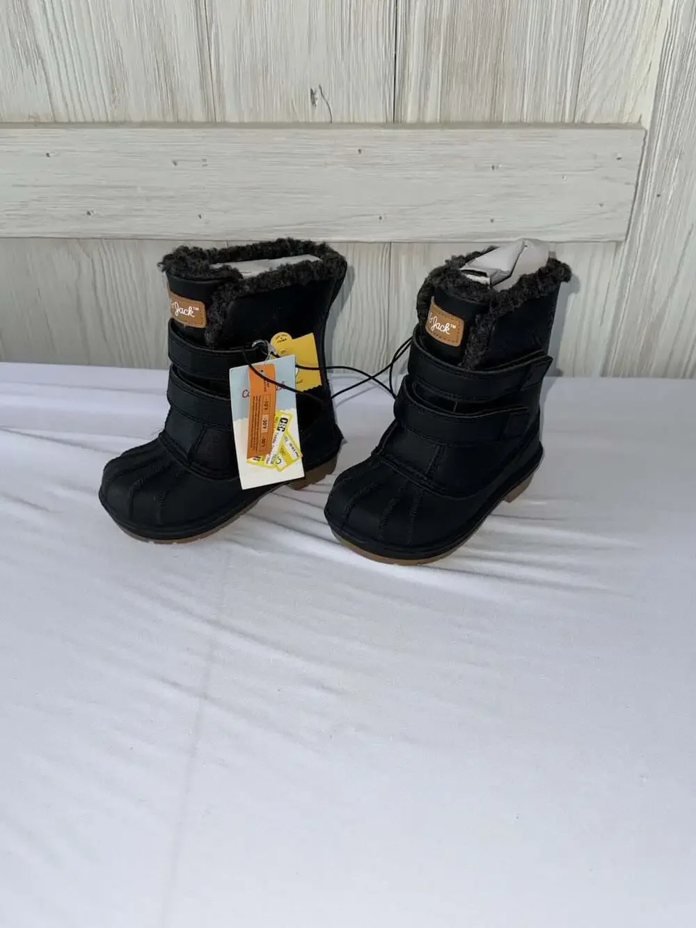 Cat & Jack Toddler Denver Black Winter Snow Boots Size 7